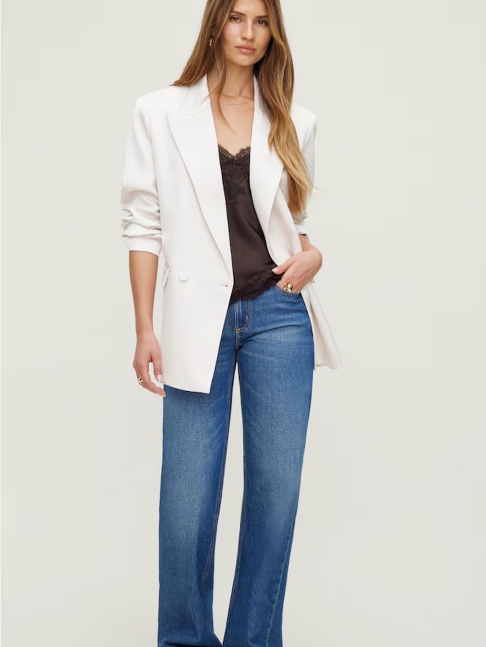 NWT - Dynamite Noa Oversized Satin | XXS/XS